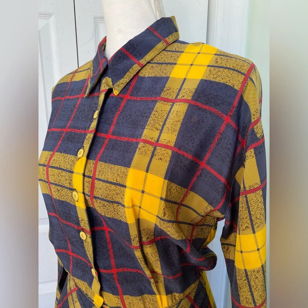 1980s/90s Vivienne Westwood Style Marvin Singer for Depeche Mode Drop Waist Dres - Picture 4 of 9